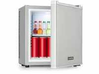 Secret Cool Mini-Kühlschrank Mini-Bar 13l 22dB 2 Etagen - Silber-Metallic -