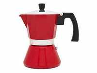 Espresso-Kaffeemaschine 6 Tassen TIVOLI-rot (Induktion)