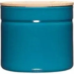 Riess-kelomat - Riess Vorratsdose Mit Eschenholzdeckel &Oslash;13cm 1,26l Blue Emaille