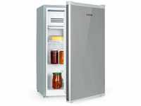 Delaware Kühlschrank 75 Liter 4-Liter-Gefrierfach Kompression - Silber-Metallic -