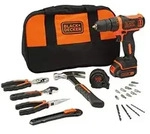 Black & Decker Bdcdc18htsa-qw Bohrer-schl&uuml;sselschl&uuml;ssel Schwarz, Orange