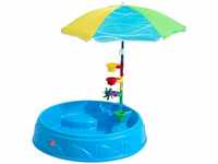 Play and Shade Planschbecken mit Sonnenschirm und Zubehör Garten Wasser Spielzeug