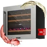 Klarstein - Vinsider 36 Weink&uuml;hlschrank 2 K&uuml;hlzonen 5-22&deg;c 85l Edelstahl
