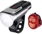 Sigma Fahrradbeleuchtung Set Aura 80 / Nugget Set Led Akkubetrieben Schwarz