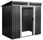 Ger&auml;teschuppen Mit Schiebet&uuml;r (b) 238 X (t) 132 X (h) 180 Cm Anthrazit -...