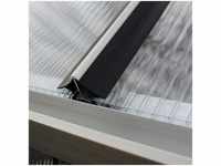 Windsicherung für Gewächshausplatten schwarz 6 mm hkp (5000/5800/6200/7300) -