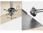 Fasefr&auml;ser-wendeplatten S8 Hw 45&deg; D27 12x12 Kl &ndash; 499807 - Festool