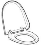 Sitz Und Deckel Zu Dwc 8000 Wei&szlig; 250034111 - Geberit