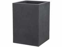 C-Cube High 54, Hochgefäß/Blumentopf/Pflanzkübel, quadratisch, Farbe: Stony Black,
