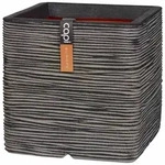 Capi Europe Pflanzgef&auml;&szlig; Rib Nl Quadratisch Anthrazit 30 X 30 Cm - Kunststoff