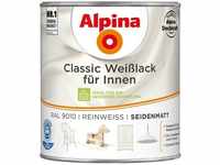 Alpina - Classic Weißlack für Innen, Reinweiß, seidenmatt, 750ml