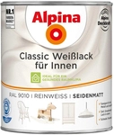 Classic Weisslack Seidenmatt Reinweiss 0,75 Ltr. - Alpina