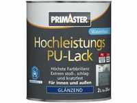 Primaster - Hochleistungs PU-Lack 2L 2in1 Weiß Glänzend Acryllack Holz & Metall