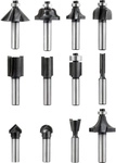 Kwb - Oberfr&auml;ser-set, 12-teilig, (v-nutfr&auml;ser, Hohlkehlfr&auml;ser U.v.m.)