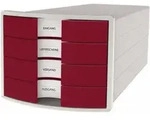 Han - Schubladenbox Impuls 4 Schubladen Din A4 Din C4 Polystyrol Geh&auml;usefarbe: