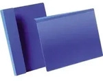 Kennzeichnungstasche B297xh210 Mm A4 Quer Blau, Mit Falz Ve 50 St&uuml;ck