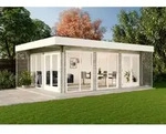 Alpholz Gardenlounge Viva B Gartenhaus Aus Holz, Holzhaus Mit 44 Mm Wandst&auml;rke