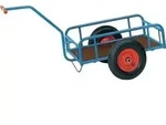 Fetra Handwagen Mit Gel&auml;nder 250mm Hoch 845x545mm Ladefl&auml;che Luftbereifung