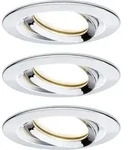 Paulmann Nova Plus Bad-einbauleuchte 3er Set Led Led 20.4 W Ip65 Chrom