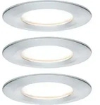 Paulmann Nova Bad-einbauleuchte 3er Set Led Led 18 W Ip44 Aluminium (gedreht)