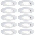 Paulmann Led-bad-einbauleuchte 10er Set 60 W Wei&szlig; (matt)