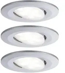 Paulmann Calla Led-bad-einbauleuchte 3er Set 18 W Ip65 Chrom (matt)