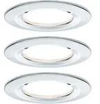 Paulmann Nova Bad-einbauleuchte 3er Set Led Led 18 W Ip44 Chrom (gl&auml;nzend)