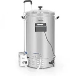 Brauheld Pro Maischekessel 3300w 45l 30-100&deg;c Umw&auml;lzpumpe Edelstahl