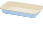 Riess Auflaufform 36x21,5cm Pastell-blau Emaille