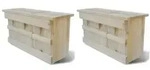 Spatzenhaus 2 Stk. Holz 44 X 15,5 X 21,5 Cm Vidaxl