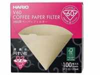 Hario Misarashi braune Papierfilter – V60-02 – Schachtel mit 100 Stück