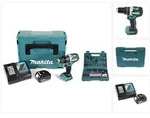 Makita Dhp 484 Rf1j 18v Li-ion Akku Schlagbohrschrauber Im Makpac Inkl. 3,0 Ah...
