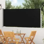 Ausziehbare Seitenmarkise 120x300 Cm Schwarz Vidaxl