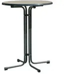 Stehtisch &Oslash; 85x110 Cm, Grau, Klappbar Gestell Aus Stahl In Grau, Tischplatte Aus