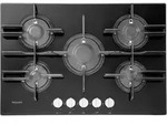 Hotpoint Ftghg 751 D/ha(bk) Kochfeld Schwarz Integriert 75 Cm Gaskochfeld 5 Zone(n)