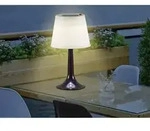 Konstsmide - Led Solar Outdoor Tischleuchte Assisi Aus Kunststoff Schwarz, H&ouml;he 36cm
