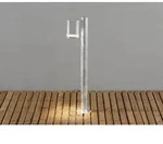 Konstsmide - Design Wegeleuchte Modena Aus Stahl, Downlight H&ouml;he 70cm, Silber