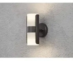 Konstsmide - Up-down Au&szlig;enwandleuchte Modena Mit Wei&szlig;em Opalglas, Korpus Schwarz