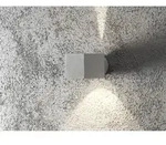 Konstsmide - Au&szlig;enwandleuchte Modena Eckiger Wandspot Up-down, H&ouml;he 9cm, Grau