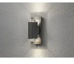 Konstsmide - Up & Down Au&szlig;enwandleuchte Potenza, Alu Anthrazit, 2x Gu10-sockel, Ip54