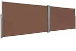 Ausziehbare Seitenmarkise 160&times;600 Cm Braun - Vidaxl