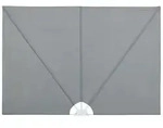Faltbarer Terrassen-seitenf&auml;cher Grau 240 &times; 160 Cm Vidaxl