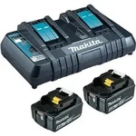 Power Source-kit 18v, Lxt, 18v, 2 Akkus Bl1850b 4,0 Ah, 1 Doppel-schnellladeger&auml;t