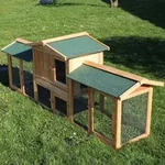 Wiltec Xxl Hasenstall 2110 X 530 X 835 Mm Mit Freilaufgehege Und Erh&ouml;htem