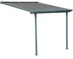 Palram - Canopia Terrassen&uuml;berdachung Feria Anthrazit 295x305x305 Cm