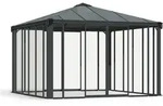 Palram - Canopia Aluminium Kaltwintergarten Ledro 3600 Anthrazit 360x360x295 Cm