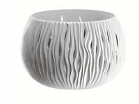 Prosperplast - Nike dsk -Vase mit tridimensionaler Dekoration 29xH19 cm White -...