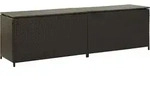 Gartenbox Poly Rattan 200x50x60 Cm Braun - Vidaxl