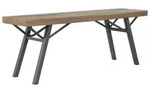 Gartenbank 120 Cm Massivholz Akazie - Vidaxl