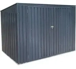 Westmann - Metall M&uuml;lltonnenbox Ger&auml;tebox 73 Dunkelgrau 100x235x131 Cm